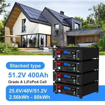 Rack nameščeni 20kWh 400ah 51,2V litijeva baterija z visoko zmogljivostjo